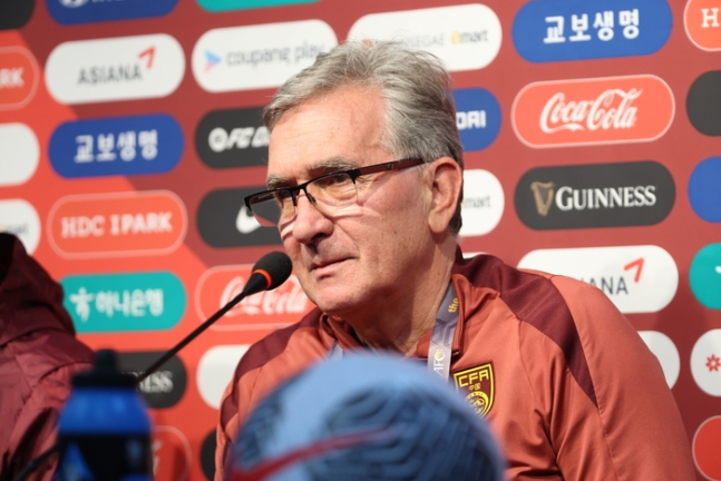 브란코 이반코비치 중국 대표팀 감독. 연합뉴스
