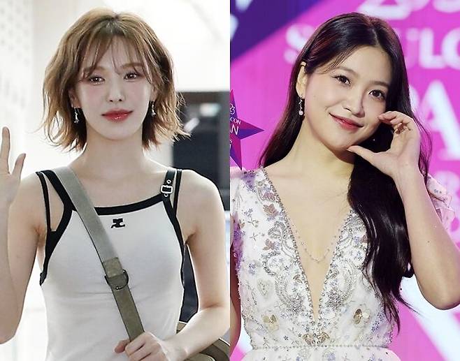 레드벨벳 웬디(왼쪽)와 예리./뉴스1