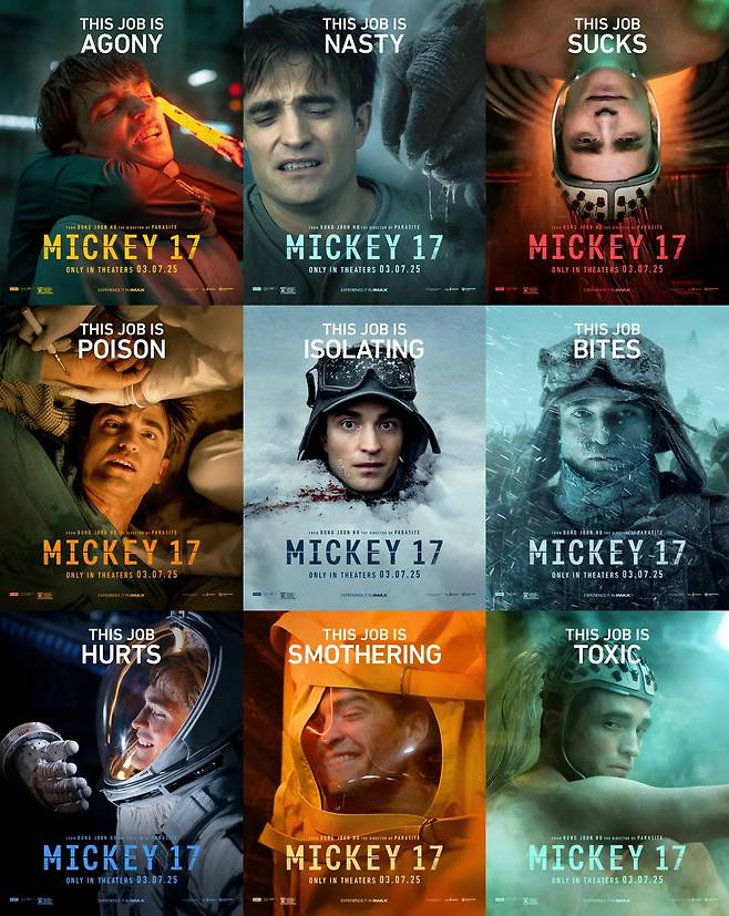 Posters of "Mickey 17" (Warner Bros. Pictures)