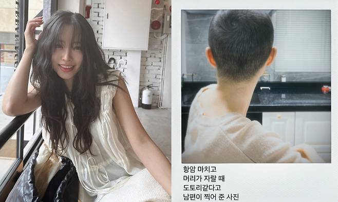 암 투병 소식을 전한 개그맨 박성광 아내 이솔이가 항암 치료받을 당시 모습을 공개했다. /사진=이솔이 인스타그램 갈무리