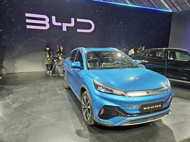 BYD 콤팩트 전기 SUV ‘아토3’ 외관. 서재근 기자