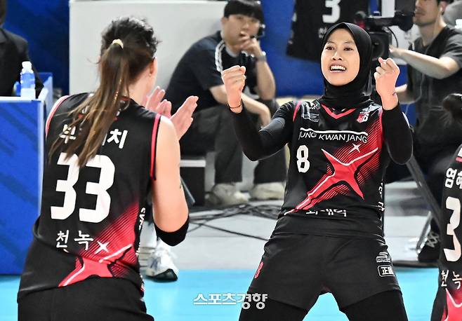 정관장 메가와 부키리치. KOVO 제공