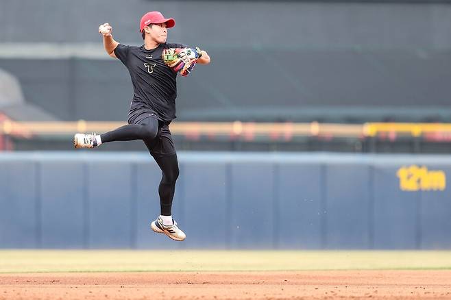 ▲ 무릎 부상을 털어내고 5일 잠실 LG전을 앞두고 1군 엔트리에 복귀할 예정인 박찬호 ⓒKIA타이거즈