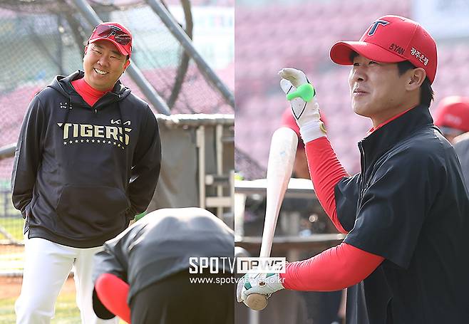 ▲ 이범호 감독, 박찬호 ⓒ곽혜미 기자