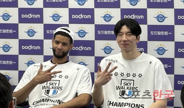 레오(왼쪽), 허수봉. ⓒ스포츠한국 심규현 기자