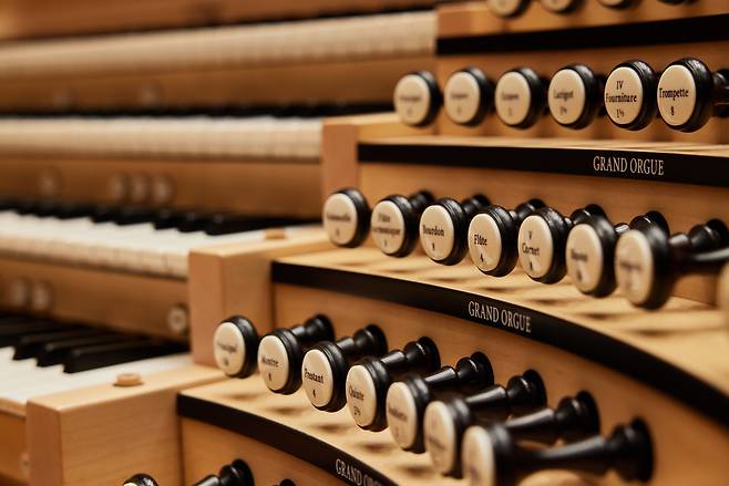 부천아트센터 파이프 오르간 스톱 [부천아트센터 제공]