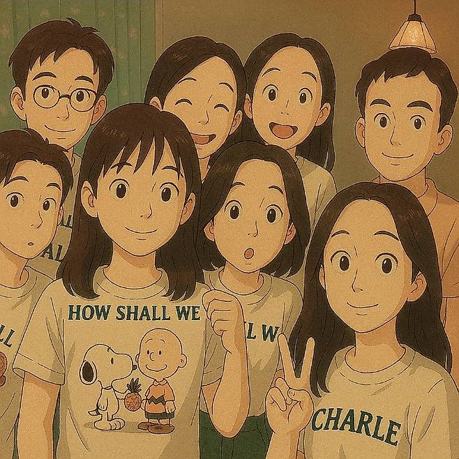 챗GPT 이미지 생성 기능을 통해 지브리 화풍으로 사진을 변환한 모습. 챗GPT 캡처