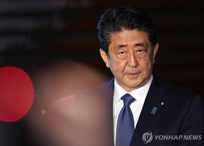 아베 신조 전 일본 총리 [EPA 연합뉴스 자료사진. 재판매 및 DB 금지]