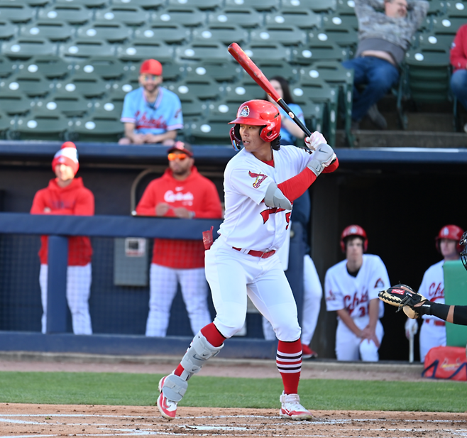 (지난해 세인트루이스 산하 마이너리그 싱글 A 하이에서 뛴 외야수 조원빈)