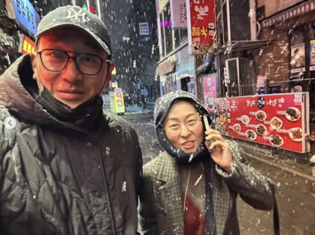 ▲ 하정우(왼쪽), 강말금. 출처| 강말금 인스타그램