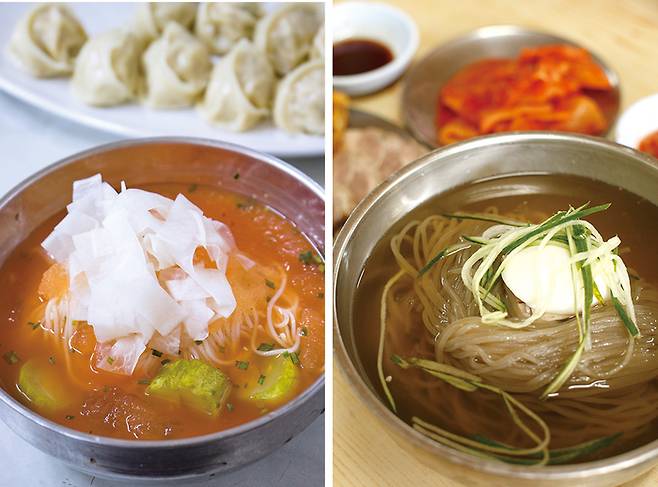(좌) 개성집 (우) 옥천냉면