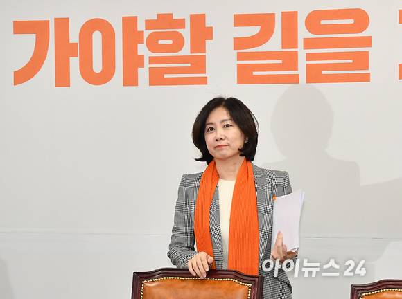 허은아 전 개혁신당 대표가 지난 1월 22일 오전 서울 여의도 국회에서 열린 최고위원회의에 참석하고 있다. [사진=곽영래 기자]