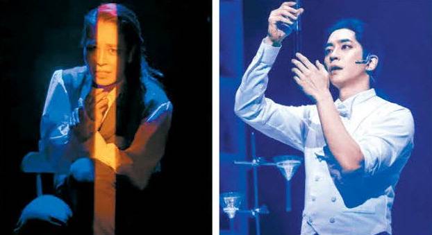 연극 '지킬 앤 하이드'(왼쪽)와 뮤지컬 '지킬 앤 하이드'. 글림아티스트·글림컴퍼니·오디컴퍼니