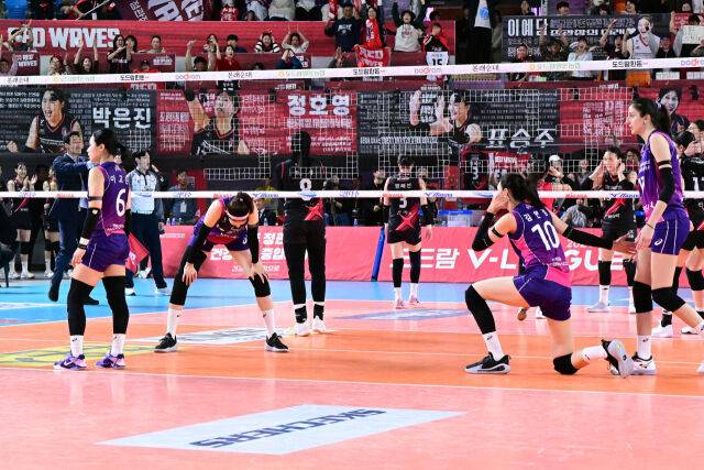 치열한 5세트 승부끝에 패배한 흥국생명 / 한국배구연맹(KOVO)