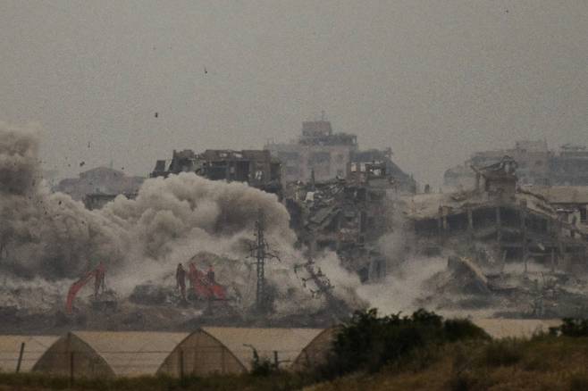 이스라엘군의 폭격으로 황폐화된 가자지구. 연합뉴스