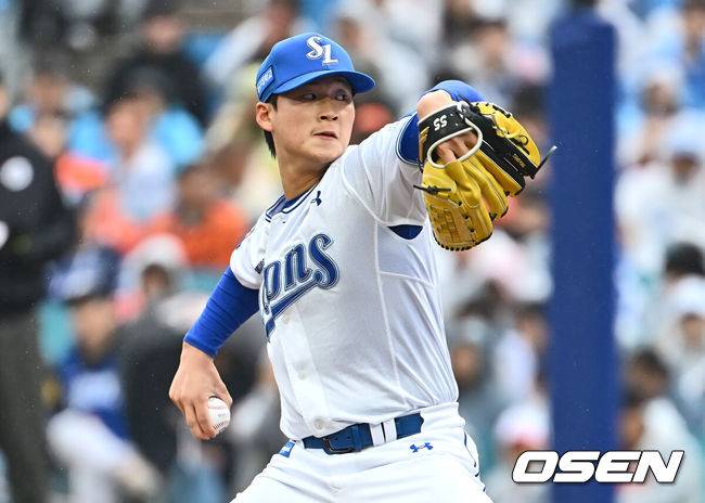 [OSEN=대구, 이석우 기자] 삼성 라이온즈 이호성 142 2025.04.05 / foto0307@osen.co.kr