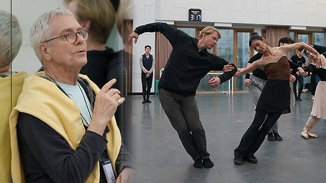 왼쪽부터 존 노이마이어, 마레인 라데마케르, 강수진 / 사진 제공 국립발레단