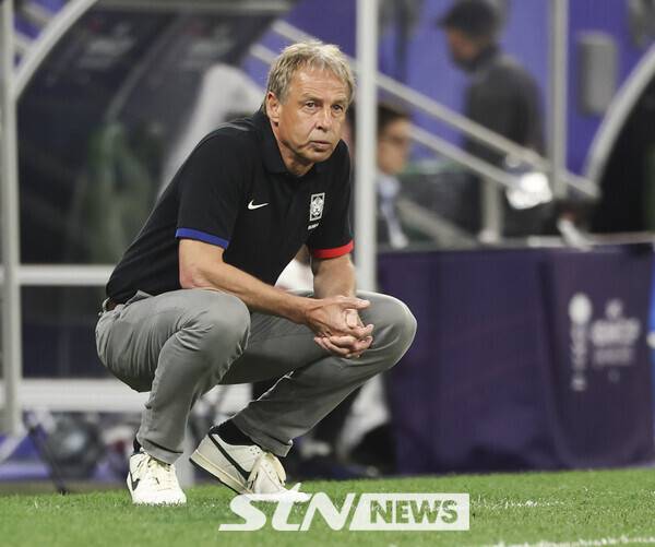 대한민국 대표팀 사령탑 시절 위르겐 클린스만. 사진┃뉴시스
