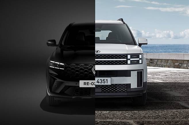 사진 : 르노 그랑 콜레오스 에스프리 알핀 누아르, 현대차 싼타페 블랙잉크