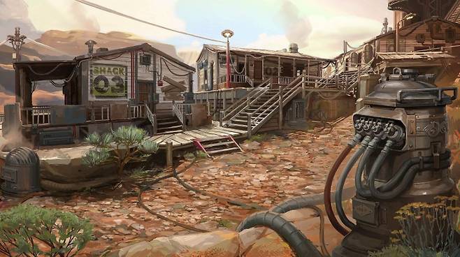 네오위즈와 울프아이 스튜디오가 개발 중인 신작의 컨셉 아트