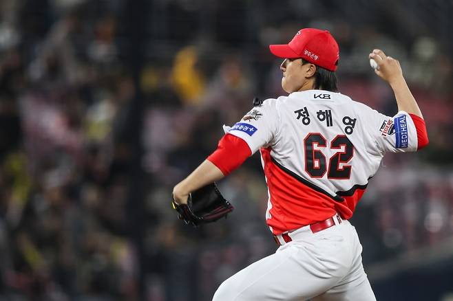 ▲ 피칭하는 정해영 [KIA타이거즈]&nbsp;