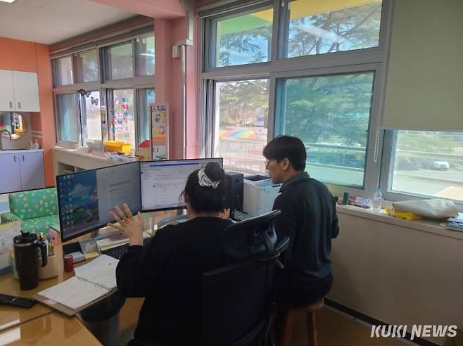 충남교육청교육과정평가정보원이 지난 7일부터 ‘찾아가는 나이스 교무업무 현장지원’을 실시, 좋은 반응을 얻고 있다.&nbsp;