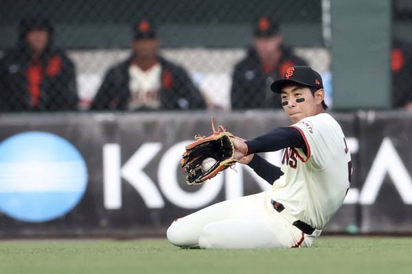 이정후는 이날 호수비로 웹의 어깨를 가볍게 해줬다. 사진= San Francisco Chronicle via AP= 연합뉴스 제공