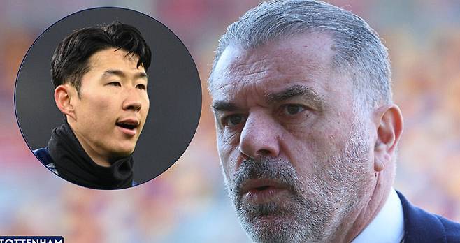 손흥민(왼쪽)과 앙제 포스테코글루 토트넘 홋스퍼 감독. /사진=토트넘 홋스퍼 뉴스 갈무리