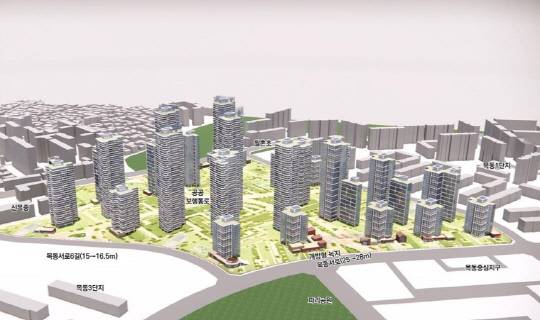 목동2단지 재건축 정비계획안 조감도. [양천구 제공]