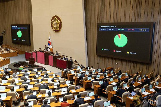 3월20일 국민연금 개정안이 국회 본회의를 통과했다. ⓒ시사IN 박미소