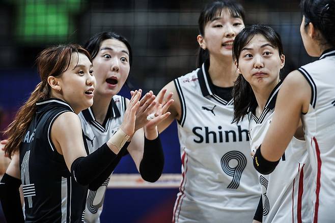 지난해 VNL에 출전한 한국 여자배구 대표팀