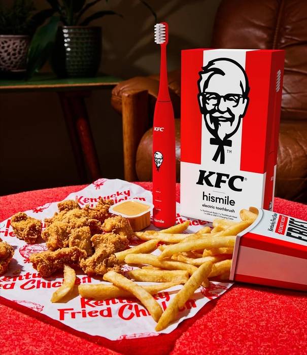 KFC-하이스마일 한정판 콜라보레이션 제품 치킨맛 치약. 사진=KFC/하이스마일