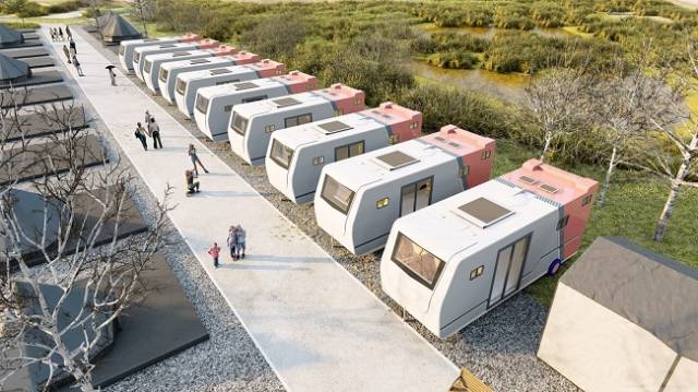 ▲카라반 숙박시설 ⓒ경기도