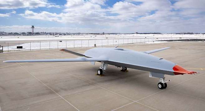MQ-25 무인급유기가 주기장에 대기하고 있다. 세게일보 자료사진