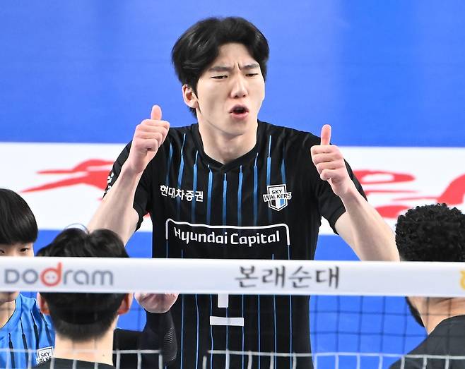 남자배구 대표팀에 발탁된 현대캐피탈의 허수봉 [한국배구연맹 제공. 재판매 및 DB 금지]