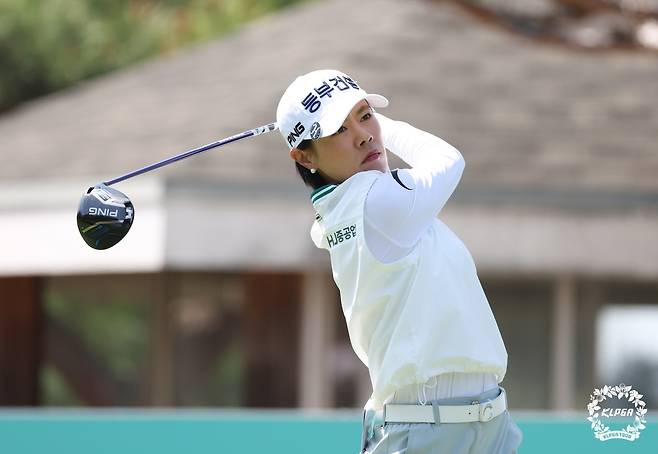 방신실의 드라이버 샷. [KLPGA 제공. 재판매 및 DB 금지]