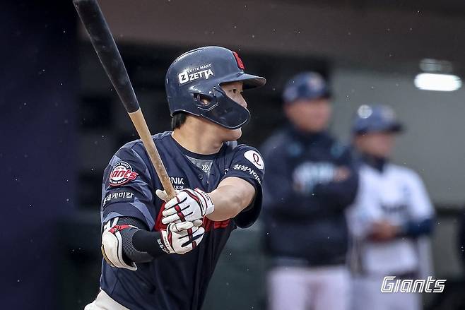 적시타를 친 롯데 나승엽 [롯데 자이언츠 제공. 재판매 및 DB 금지]