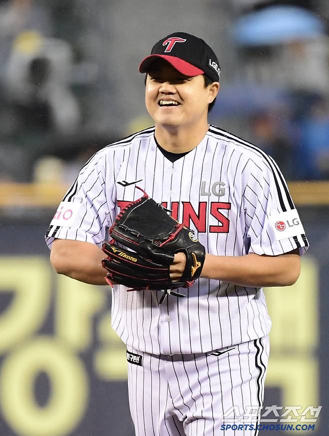 9회 마운드에 올라 승리를 지킨 LG 장현식.