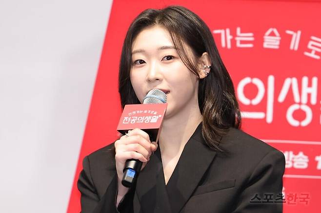 tvN 새 토일드라마 '언젠가는 슬기로울 전공의생활' 제작발표회에 참석한 배우 한예지 25.04.10 ⓒ이혜영 기자 lhy@hankooki.com