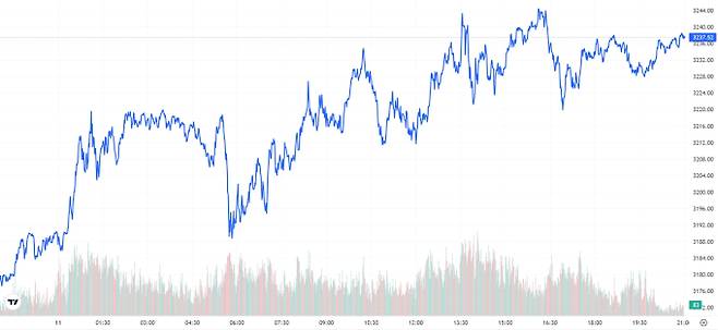 TV 국제 금시세(금값) 1.94% 상승 (3237달러)
