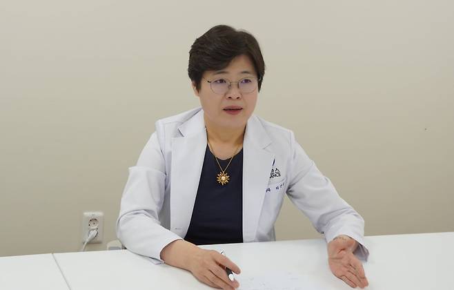 라선영 연세암병원 종양내과 교수는 지난 3월 28일 조선비즈와 만나 "키트루다 병용요법이 PD-L1 CPS 1~5 사이의 환자군에서 명확한 효과를 확인했음에도 불구하고 급여 기준에 포함하지 않은 것은 환자들의 접근성을 위해 재고해야 한다"고 말했다./세브란스병원