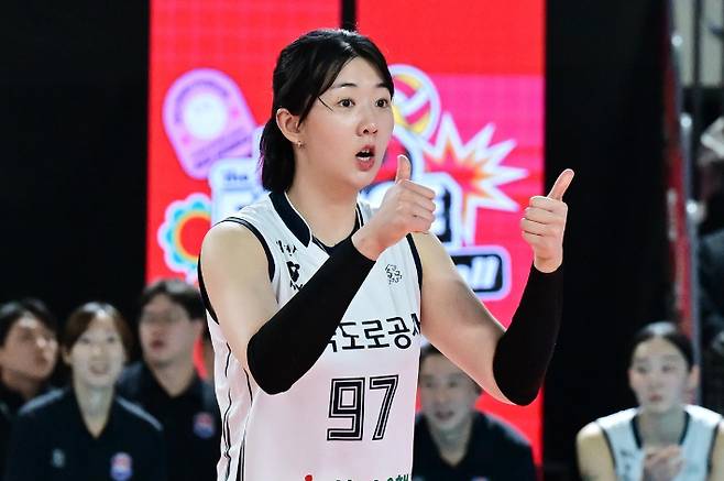 한국 여자 배구 대표팀 에이스 강소휘. 한국배구연맹