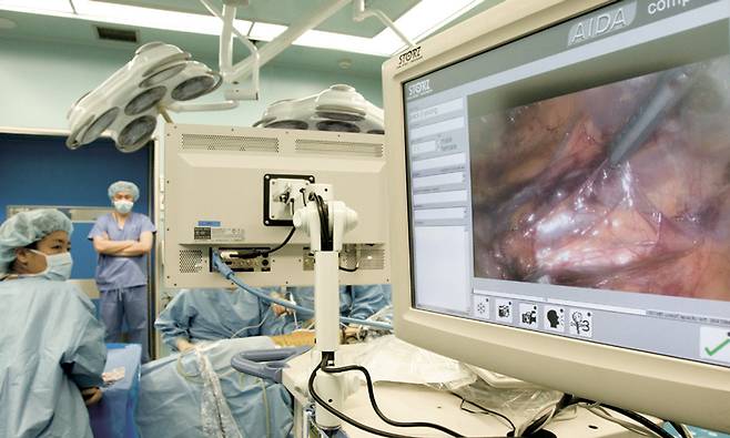 신장암 수술 모습 ⓒ시사저널 사진자료