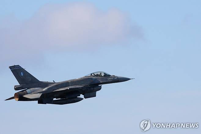 F-16 전투기 [로이터 연합뉴스 자료사진. 재판매 및 DB 금지]