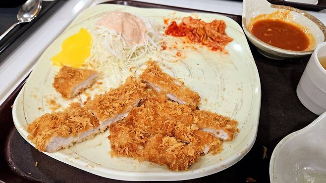 20250413_134509.jpg 일요일 점심 신도림테크노마트 푸드코트 돈까스