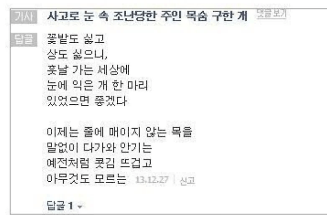 image.png 인터넷 기사 댓글시인 모음