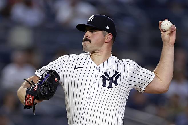 <yonhap photo-1435="">양키스의 주력 선발 투수 중 하나인 카를로스 로돈. [AP=연합뉴스]</yonhap>