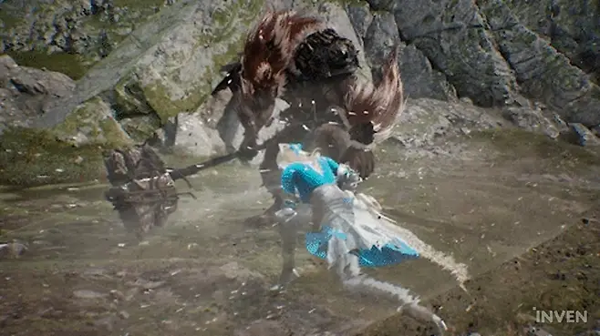 ▲ 몬스터가 그로기 상태에 빠지면 실행할 수 있는 피니시 액션