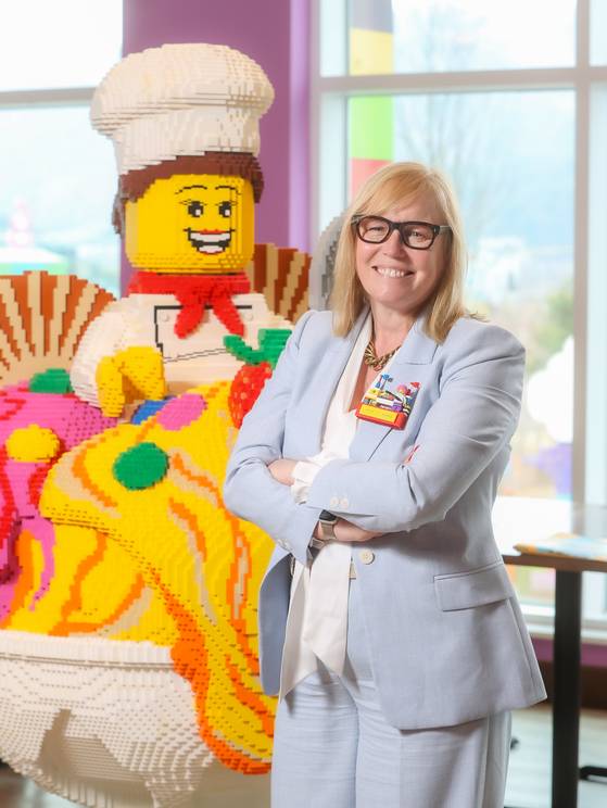 Fiona Eastwood, CEO of Merlin Entertainments, the parent company of Legoland Korea, poses for a photo during an interview at the theme park in Chuncheon, Gangwon. [LEGOLAND KOREA]