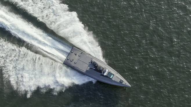 무인 수상정 '해검'. LIG넥스원